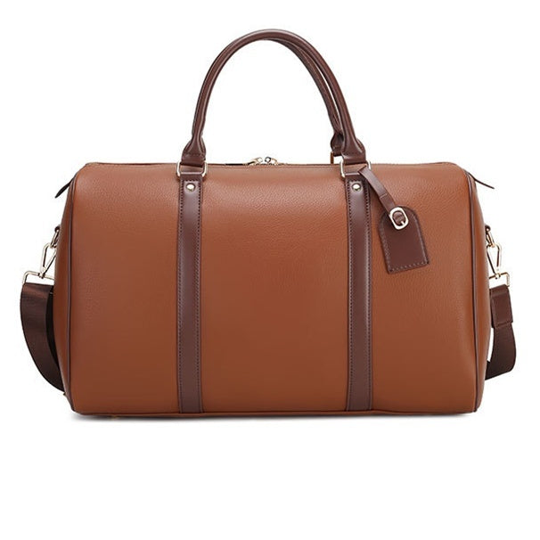Large Capacity Leather Travel & Gym Bag