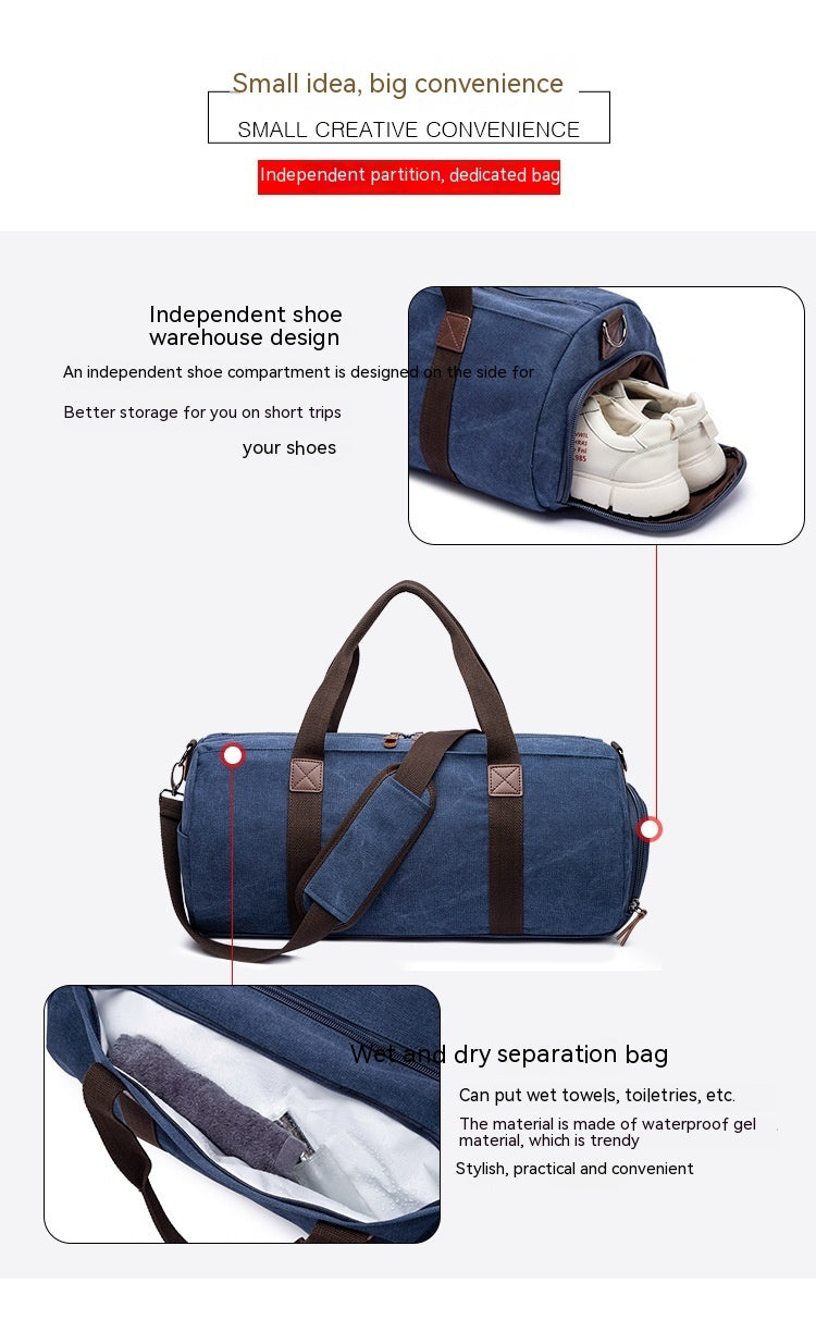 Portable Canvas Outdoor Messenger Bag