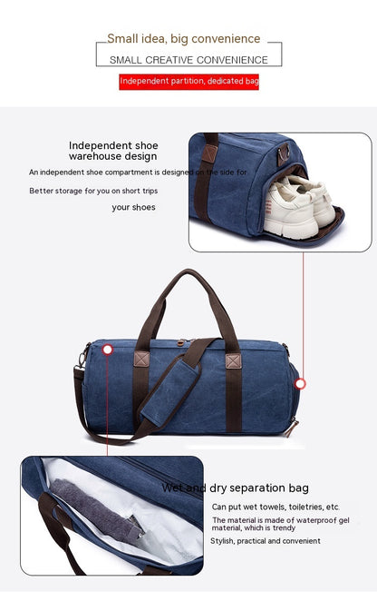 Portable Canvas Outdoor Messenger Bag