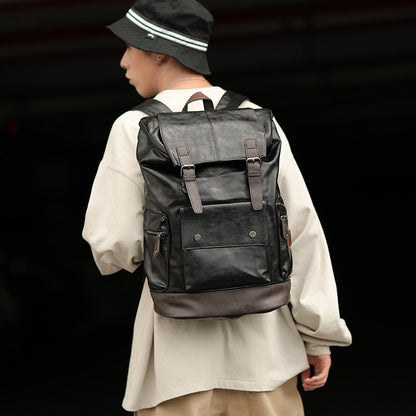 Men’s High-Quality Leather Laptop Backpack