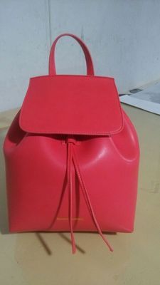 Leather Drawstring Travel Handbag