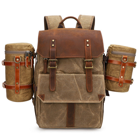 Waterproof Cotton Canvas SLR Camera Bag