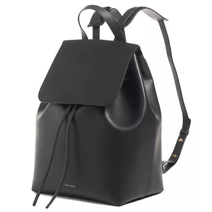 Leather Drawstring Travel Handbag