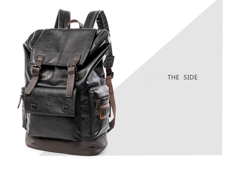 Men’s High-Quality Leather Laptop Backpack