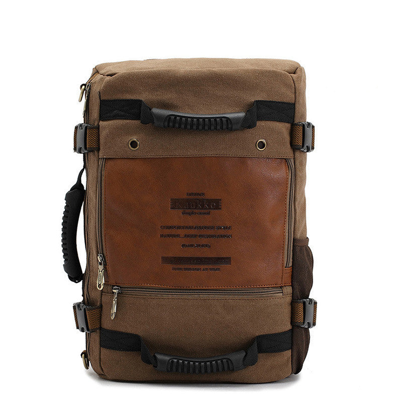 Men’s Canvas Multifunctional Laptop Backpack