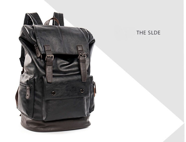 Men’s High-Quality Leather Laptop Backpack