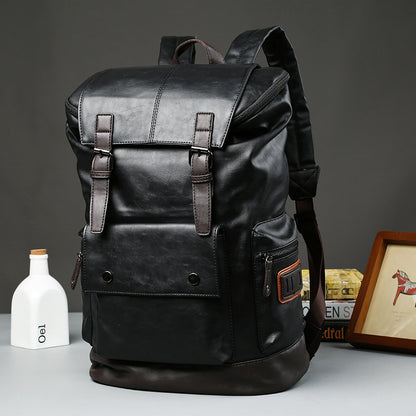 Men’s High-Quality Leather Laptop Backpack