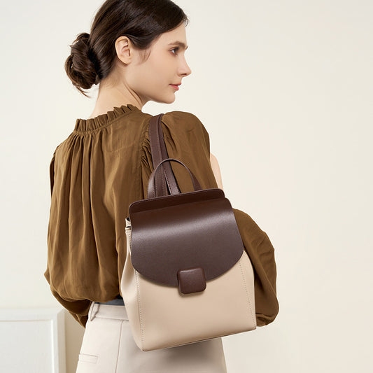 Women’s Leather Travel Backpack – Lightweight & Spacious