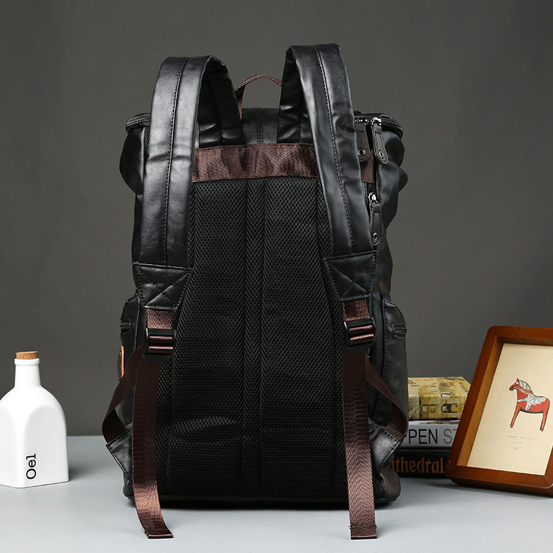 Men’s High-Quality Leather Laptop Backpack