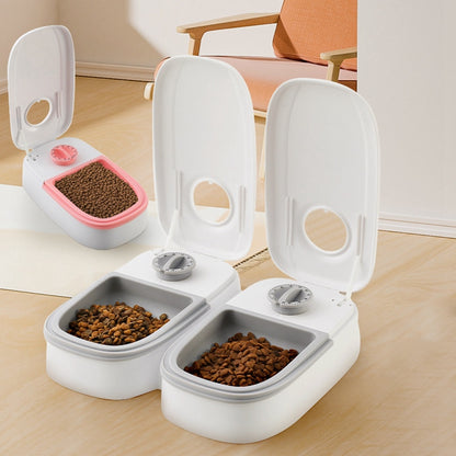 Automatic Smart Pet Feeder with Stainless Steel Bowl