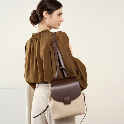 Women’s Leather Travel Backpack – Lightweight & Spacious