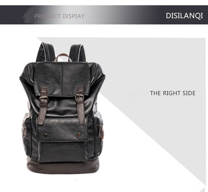 Men’s High-Quality Leather Laptop Backpack