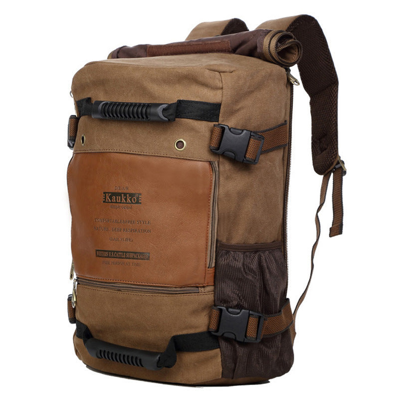 Men’s Canvas Multifunctional Laptop Backpack