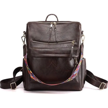 Women’s PU Leather Fashion Backpack & Shoulder Bag