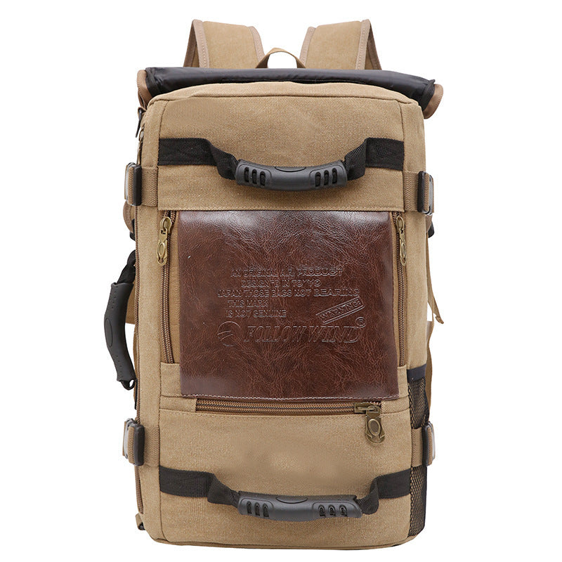 Men’s Canvas Multifunctional Laptop Backpack