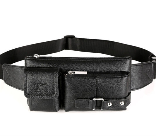 Men’s Luxury Leather Waist & Sling Bag