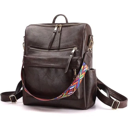 Women’s PU Leather Fashion Backpack & Shoulder Bag