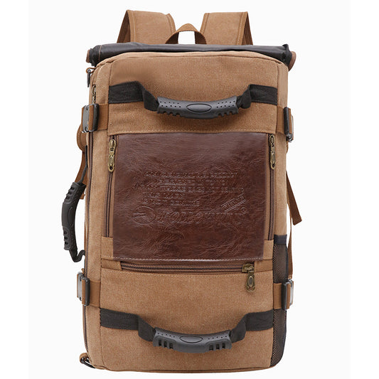Men’s Canvas Multifunctional Laptop Backpack