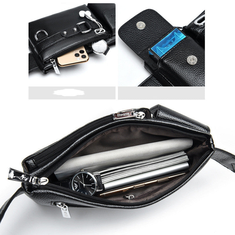 Men’s Luxury Leather Waist & Sling Bag