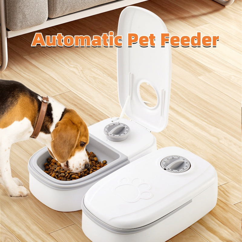Automatic Smart Pet Feeder with Stainless Steel Bowl