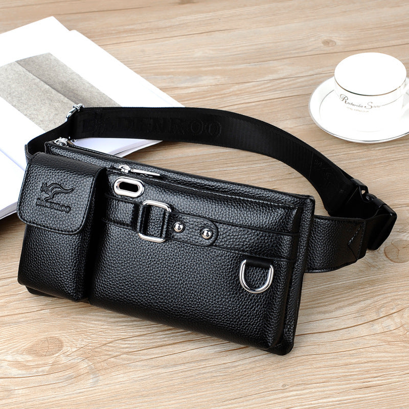 Men’s Luxury Leather Waist & Sling Bag